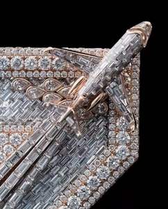 Collar con Colgante de Letra Z de Lujo con Micro Pavé de Circonitas Baguette, Joyería de Moda Hip Hop, Regalo para Hombres y Mujeres - Product Image 2