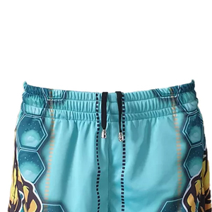 Shorts de bain mi-longs unis pour hommes, en polyester/coton, à sublimation numérique, séchage rapide, imperméables, respirants, écologiques, élastiques et décontractés - Product Image 6