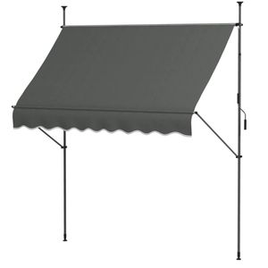 Tenda da Sole Retrattile per Patio con Telaio in Lega di Alluminio e Rivestimento in PVC, Estensibile 6m di Larghezza e 5m di Proiezione, per Uso Residenziale con Illuminazione LED - Product Image 2