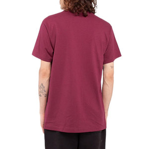 T-shirts à manches courtes pour hommes SHAKAWEAR, T-shirt décontracté en coton SHAKA WEAR, couleur bordeaux, coupe ajustée, T-shirts unis - Product Image 3