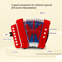 Starway Hot Selling 7 Button 2 Bass Abs Material Register Accordion Gift for Beginners of Stage Performance for Kids