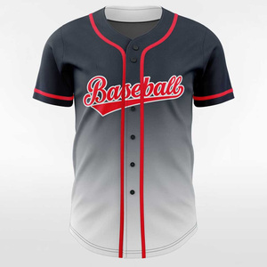 Wholesale Price Custom Printed Embroidered Team Name Short Sleeve Full Button Baseball Jersey 100%<b>Polyester</b> Best Baseball <b>Shirt</b> - Product Image 4