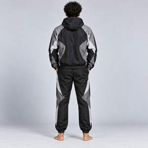 Survêtement coupe-vent pour homme avec tissu de qualité supérieure, respirant, confortable, léger, coupe ajustée, design coupe-vent - Product Image 6