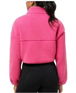 Veste de sport en polaire sherpa décontractée d'extérieur à manches longues épaisse et chaude d'hiver avec fermeture éclair personnalisée LOGO pour hommes et femmes - Product Image 6