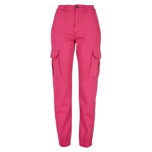 Pantalons cargo pour femmes sur mesure, pantalons cargo pour les voyages de week-end, pantalons cargo décontractés, mode confortable, coton brodé, fabrication OEM en gros - Product Image 1