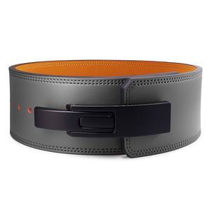 Ceinture de musculation robuste, écologique et respirante avec boucle à levier, épaisseur 13 mm, en cuir de vachette antidérapant, sangle amovible, protection professionnelle - Product Image 1