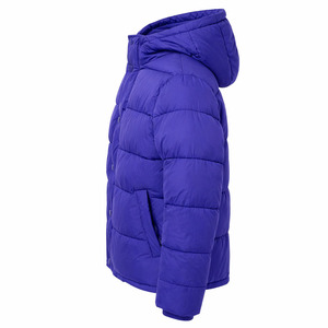 Chaqueta Acolchada Brillante de Invierno para Hombre, Diseño Reversible con Cuello Alto, Forro de Lana Ecológica, Fabricación Directa de Fábrica OEM - Product Image 5