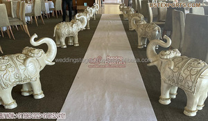 Décoration de passerelle de salle de mariage Lampes marocaines Décoration de passerelle de mariage traditionnelle Lampes marocaines en fibre de mariage arabe - Product Image 2