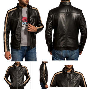 แจ็คเก็ตหนังผู้ชายแบบกำหนดเองสำหรับฤดูหนาวปี 2026 คุณสมบัติกันน้ำ วัสดุคุณภาพดี ราคาประหยัด ขนแกะแท้ ไซส์ใหญ่ ระบายอากาศได้ดี - Product Image 5