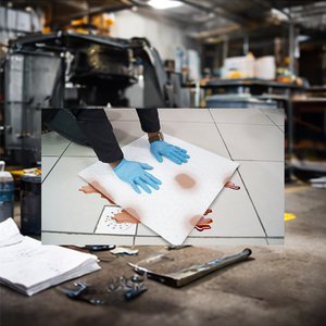 Mini-rouleau absorbant pour déversements d'huile 200 GSM – Hydrophobe - Product Image 3