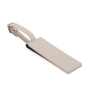 Luxurious Stylish Genuine Leather Luggage Tag Personalized Travelers Name Tag with Embossed Logo Soft for Promotional Gifts - Product Image 2