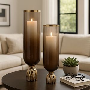 Decorative Artisan Metal And Glass <b>Hurricane</b> Candle Holder Beautiful Handmade <b>Lantern</b> For Gift Giving Home Decoration Purpose - Product Image 4