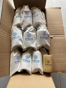 Taza de bambú reutilizable con pajita de bambú natural 100% con muchos diseños y tamaños: Loto Azul de Vietnam - Product Image 6