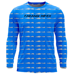 Chemise de pêche personnalisée OEM à manches longues, sublimée, séchage rapide, protection UV UPF 50+, respirante, maillot de pêche performant avec motif poisson - Product Image 4