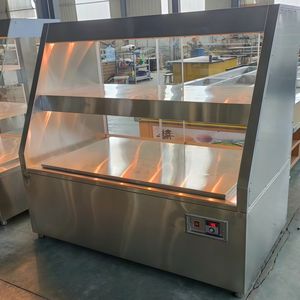 Gabinete Calentador de Alimentos Comercial de Acero Inoxidable de Pie, Capacidad de 200L, Control de Temperatura Manual, para Pollo Asado y Ahumado - Product Image 3