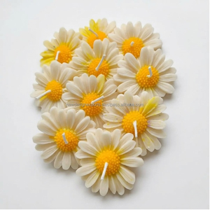 Top Quality Daisy Candle Set Floral Tea <b>Light</b> Candles for Baby Shower Wedding Gift Bulk Supply - Product Image 3