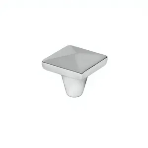 Modern Square Brass Cabinet Knob and Drawer Handle Eco-Friendly Durable Furniture <b>Hardware</b> for Kitchen and <b>Wardrobe</b> - Product Image 1