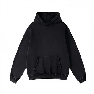 Sudadera con capucha para hombre, 100% algodón, de peso pesado, con lavado ácido, para pedidos al por mayor de marcas de streetwear estadounidenses - Product Image 5
