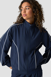 Custom <b>Women</b> Contrastline Hooded Sweater With Piping <b>Women's</b> Tracksuits Breathable Sportswear Jogging Suits <b>Women's</b> <b>Sweatsuits</b> - Product Image 5