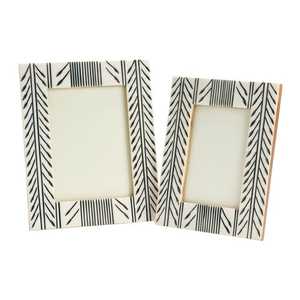 Green <b>White</b> Scalloped Floral Bone Inlay Waterproof Eco-Friendly Custom Photo <b>Frame</b> Artistic Handcrafted Decorative Rectangular - Product Image 6