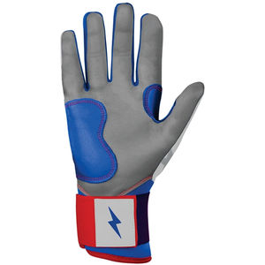 BRUCEBOLT Gants de frappeur de baseball 100% cuir Cabretta 0,09 mm personnalisables pour droitier avec fermeture auto-agrippante et grip antidérapant rembourré - Product Image 2