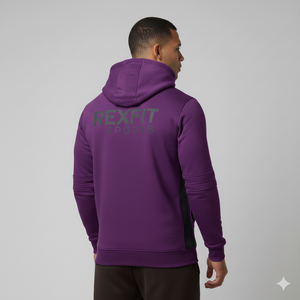 Sweat à capuche intégral en polaire épaisse pour homme, motif imprimé avec fermeture éclair et détails en strass, nouvelle collection hiver, best-seller, prix promotionnel - Product Image 2