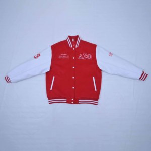 แจ็คเก็ตวาร์ซิตี้ผู้ชายสไตล์เท่ห์สำหรับฤดูหนาว ระบายอากาศได้ดี ผลิตจากผ้าขนสัตว์ 100%  รับสั่งทำสีตามต้องการสำหรับวัยรุ่น - Product Image 2