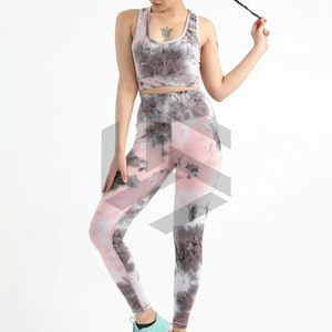 Conjunto de Yoga de Alta Elasticidad, Nuevo Estilo, Algodón, Precio Económico, Secado Rápido, Ropa Deportiva para Mujer, Conjunto de Yoga de 2 Piezas, Hecho en Pakistán, para Chicas - Product Image 3