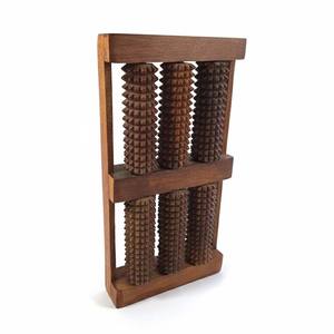 Masseur de pieds en bois naturel pour réflexologie – Rouleau d'acupression pour les douleurs à la voûte plantaire et au talon, idéal pour la fasciite plantaire - Product Image 6