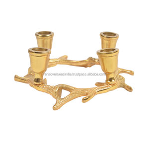Factory Direct <b>Sale</b> Premium Quality Metal Candle Holder <b>Decorative</b> Candle Holder Gold Finished Use in Home Wedding Events - Product Image 1