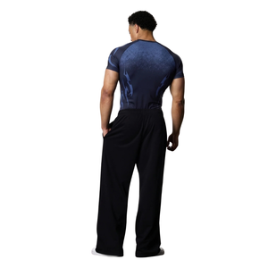 Camiseta de Compresión Gris Personalizada para Hombre, Manga Larga, Cuello Redondo, Ajustada, para Gimnasio, Entrenamiento, Deporte, Ropa Deportiva, Capa Base - Product Image 2