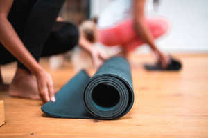Tapis de yoga résistants en caoutchouc, écologiques, de haute qualité, en matériau épais, avec clavier en caoutchouc, bouchon en caoutchouc, joint en caoutchouc et boule en caoutchouc. - Product Image 4
