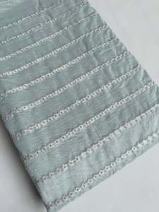 Premium Sequence Embroidery Fabric For Women Fashion Wear Designer <b>Garments</b> Party Wear Dresses Kaftan Abaya Bridal Wear - Product Image 6