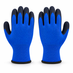 Lightweight Cotton Latex Coated <b>Gloves</b> Soft Fabric Reliable Grip <b>Silicone</b>-free Powder-free for Gardening Assembly Everyday Use - Product Image 2