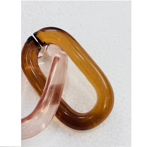 High Quality Modern Transparent Epoxy Resin Chain Links Colorful <b>Wall</b> Hanging Angel decoration Room Divider Wedding - Product Image 2