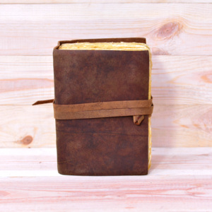 Real <b>Leather</b> Handmade Custom Size Hardcover Journal Full Grain Genuine <b>Leather</b> Unlined Cotton Blank Pencil Painting Paper Gift - Product Image 2
