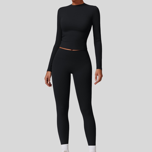 OEM Quality Yoga Set Hot Sale Breathable Slim Tight Plus Size Women Yoga suit for Gym Running Training Yoga Set For Women - Product Image 2