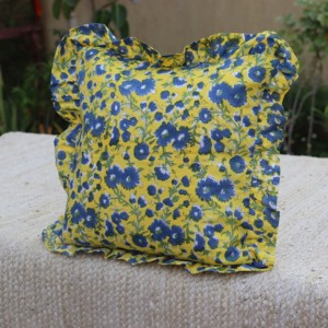 Funda de Cojín de Algodón Indio con Estampado Floral Estilo Side, en Algodón Puro para Uso en el Hogar y Hoteles - Product Image 5