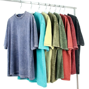 Camiseta Oversize de Algodón 100% con Estampado Vintage para Hombre, Manga Corta, Cuello Redondo, Casual, Lavado Ácido, 230g, Tejido Transpirable Anti-UV - Product Image 5