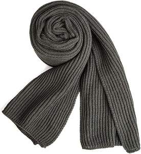 ผ้าพันคอไหมพรมแบบไม่มีพู่สำหรับทุกเพศ - ผ้าพันคอฤดูหนาวสไตล์มินิมอล - ผ้าพันคอแบบนุ่มถักลายริบพร้อมโลโก้สั่งทำได้ - Product Image 4