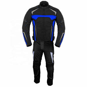 Combinaison de moto pour homme de haute qualité en Cardura, coupe-vent, grande taille, respirante, ignifuge, ensemble veste et pantalon personnalisé - Product Image 1