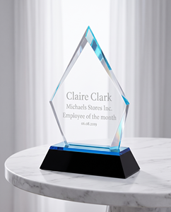 Trofeo de Acrílico Personalizado Grabado con Láser, Tipo Cristal, para la Excelencia y los Logros - Product Image 1