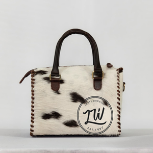Sac à main en cuir véritable de vachette fait main, style western, avec panneaux à carreaux et motifs floraux sculptés, le plus vendu - Product Image 3
