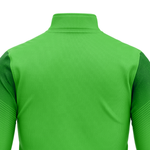 Sudadera de hombre con cremallera de 1/4, degradado verde neón, para entrenamiento de fútbol, tipo jersey de manga larga, para venta al por mayor - Product Image 4