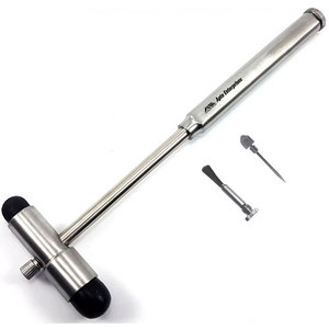 Marteau réflexe de diagnostic, brosse à aiguille, examen neurologique musculaire, outil médical de bonne qualité, 18 cm, manuel, en acier inoxydable - Product Image 1