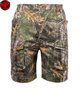 Pantalones Cortos de Caza de Camuflaje al por Mayor, Deportivos, Transpirables, 100% Poliéster, con Múltiples Bolsillos y Cordón Ajustable, para Pesca y Actividades al Aire Libre - Product Image 4