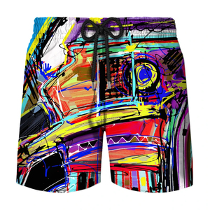 Pantalones Cortos Deportivos para Hombre, Impresos en 3D con Diseño de Graffiti, Transpirables, Impermeables, Ecológicos, Estilo Urbano, para Gimnasio y Running, Casuales, Coloridos - Product Image 6