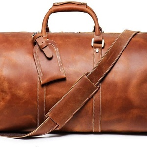 Fournisseur en gros de sacs de voyage en cuir de vachette de qualité supérieure, exportateur de sacs de voyage en cuir véritable de toutes tailles, sacs de week-end en cuir. - Product Image 2