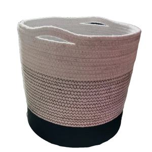 Panier de rangement en coton écologique au design moderne, jardinières de forme circulaire, design tressé flexible et fonctionnel pour une utilisation polyvalente - Product Image 1