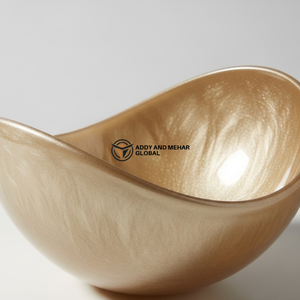 ชามเสิร์ฟทรงโค้งสีทองทันสมัย – ชามผลไม้และสลัดดีไซน์ไม่สมมาตรสุดหรูสำหรับโต๊ะอาหาร ห้องครัว และบ้านหรู - Product Image 4